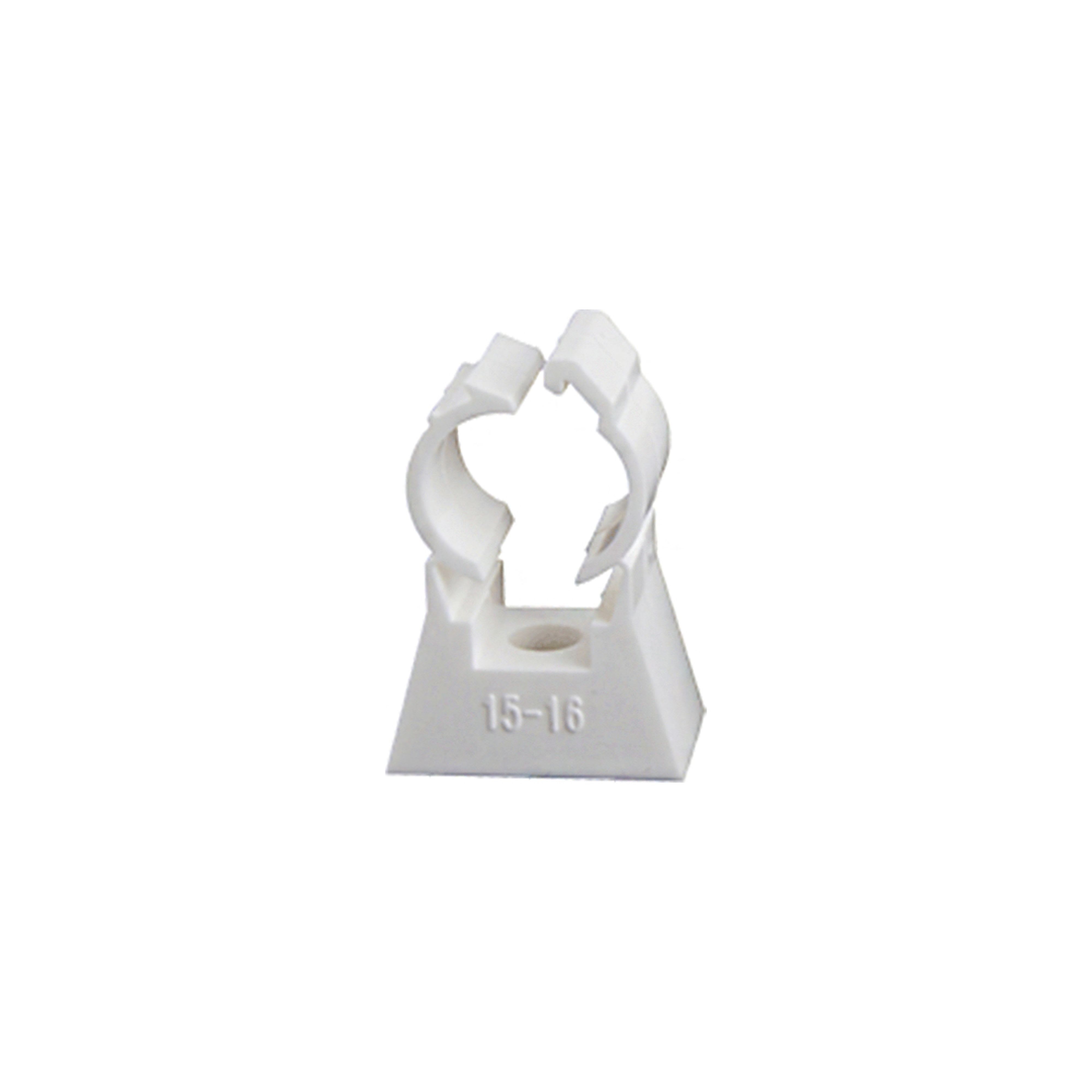 PB Tub - 100 Colliers de fixation simple Ø 20 mm pour tubes multicouches et métalliques