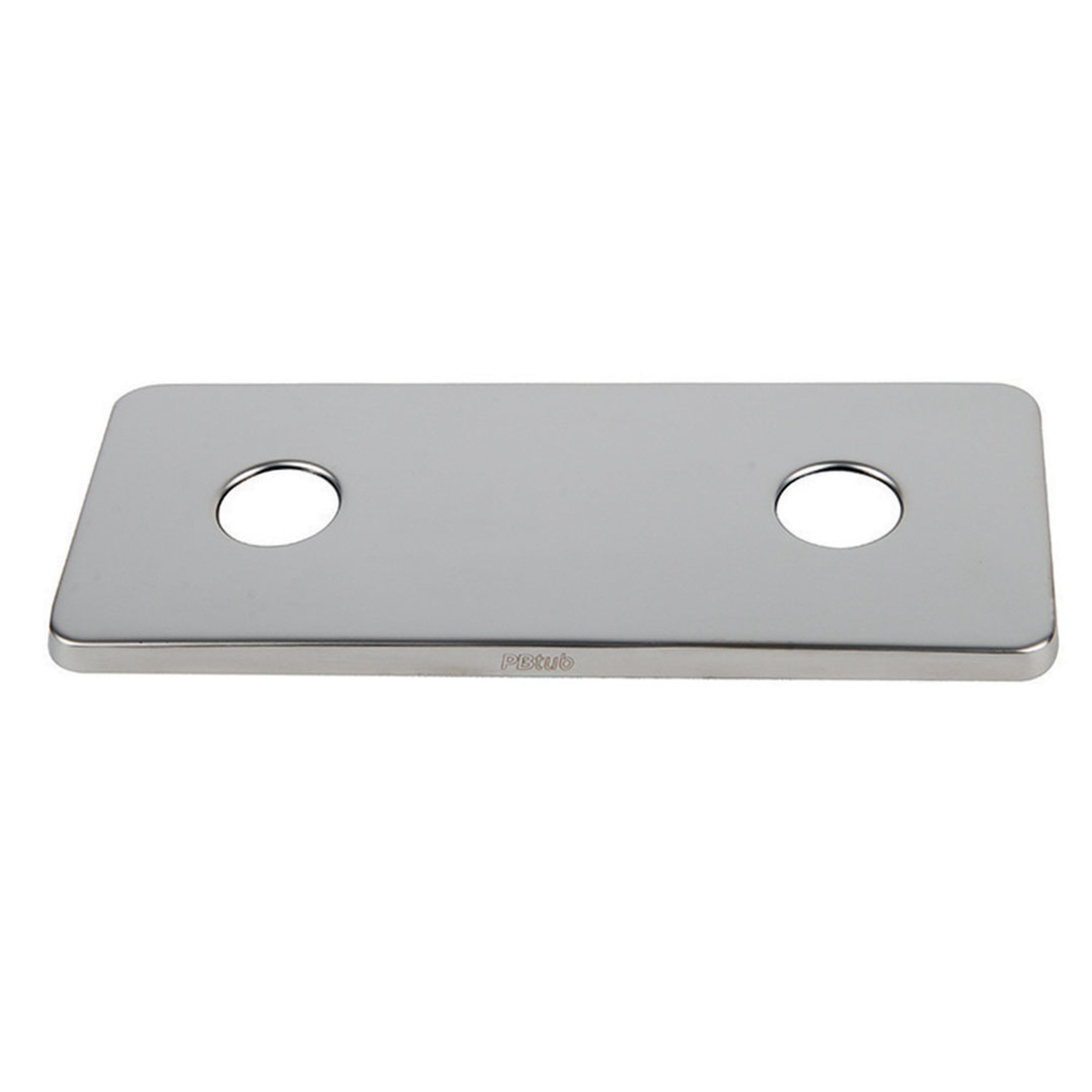 PB Tub - Plaque Inox- Ent=150mm-Pr SERTIfix F1/2" Pour parois non faïencées ou parois PVC