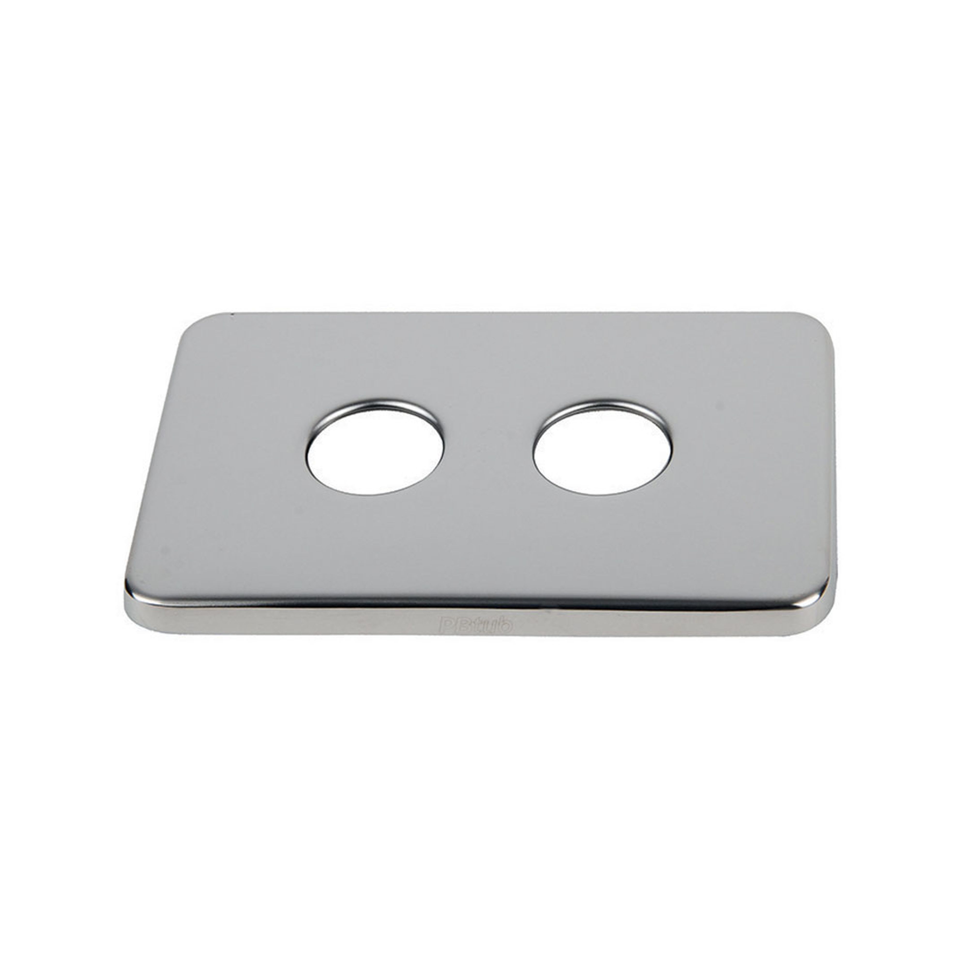 PB Tub - Plaque Inox- Entr=55mm-Pr SERTIfix F1/2" Pour parois non faïencées ou parois PVC