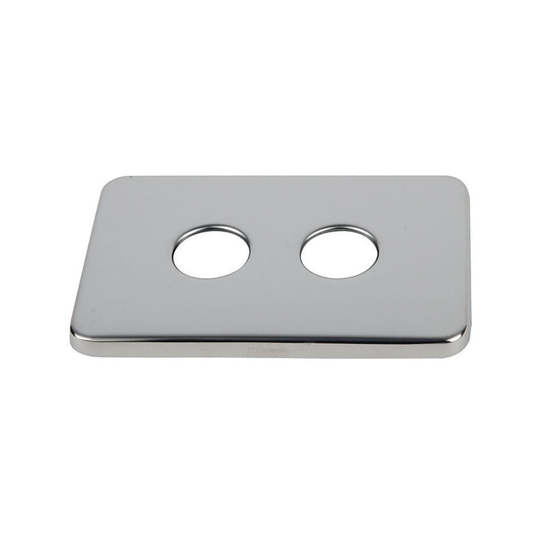 PB Tub - Plaque Inox- Entr=55mm-Pr SERTIfix F1/2" Pour parois non faïencées ou parois PVC