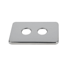 PB Tub - Plaque Inox- Entr=55mm-Pr SERTIfix F1/2" Pour parois non faïencées ou parois PVC