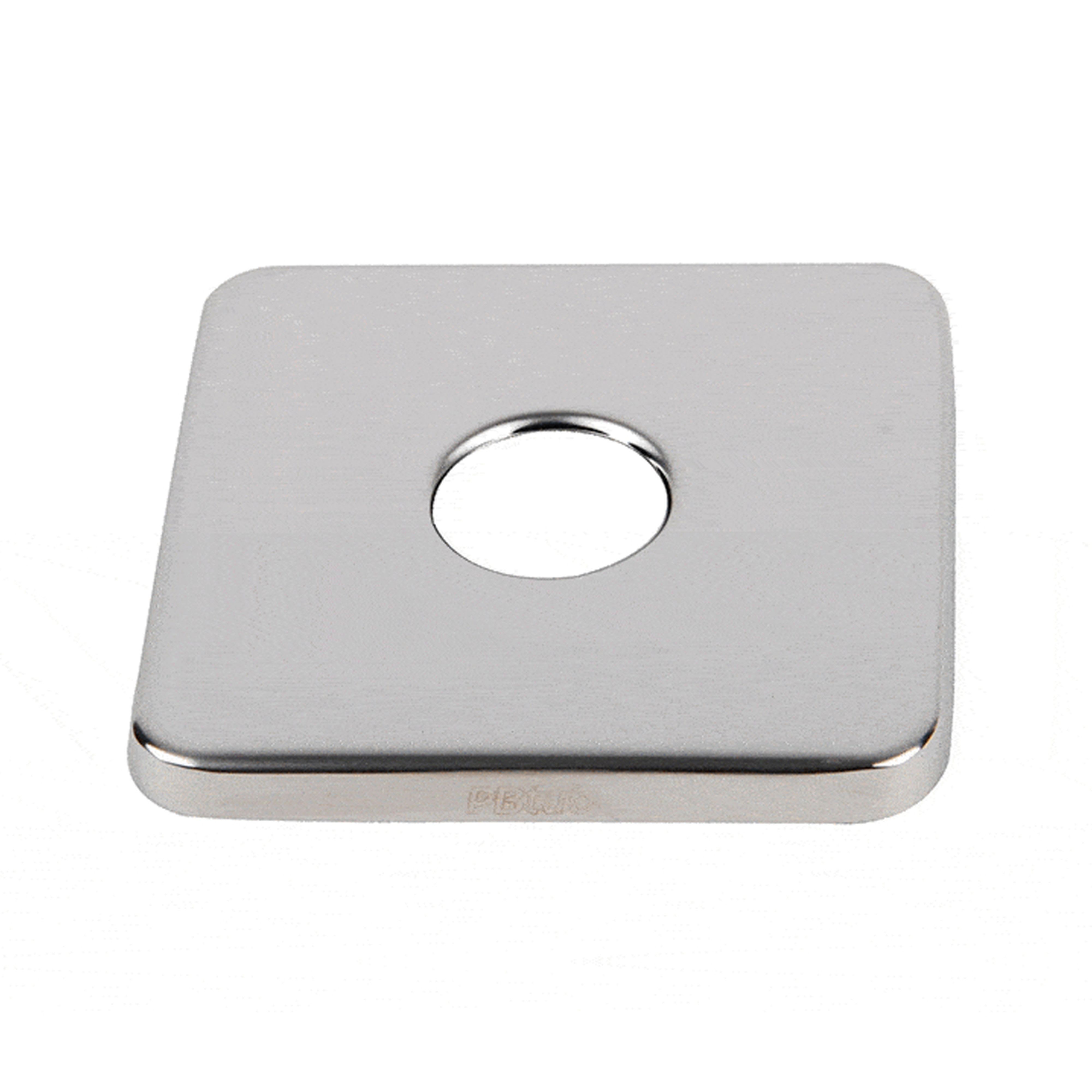 PB Tub - Plaque Inox- Monotrou-Pr SERTIfix F1/2" Pour parois non faïencées ou parois PVC