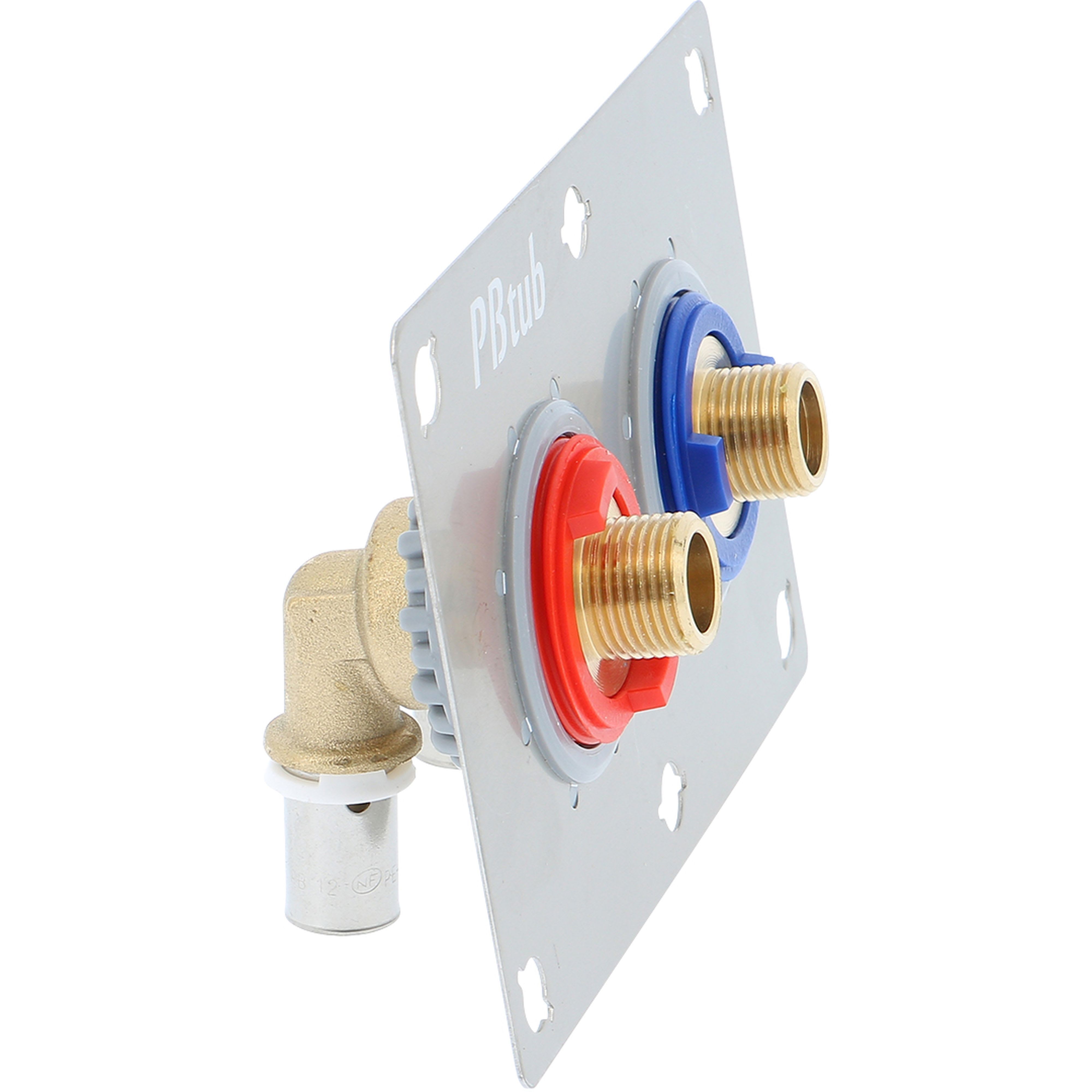 PB Tub - SERTIfix Press-Entr=55mm M3/8"Ø13x16 Kit Fixation-Plaque 13mm-SERTIpress