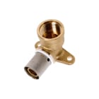 PB Tub - Coude applique court 1/2" PER 16x20 Raccord SERTIpress type radial