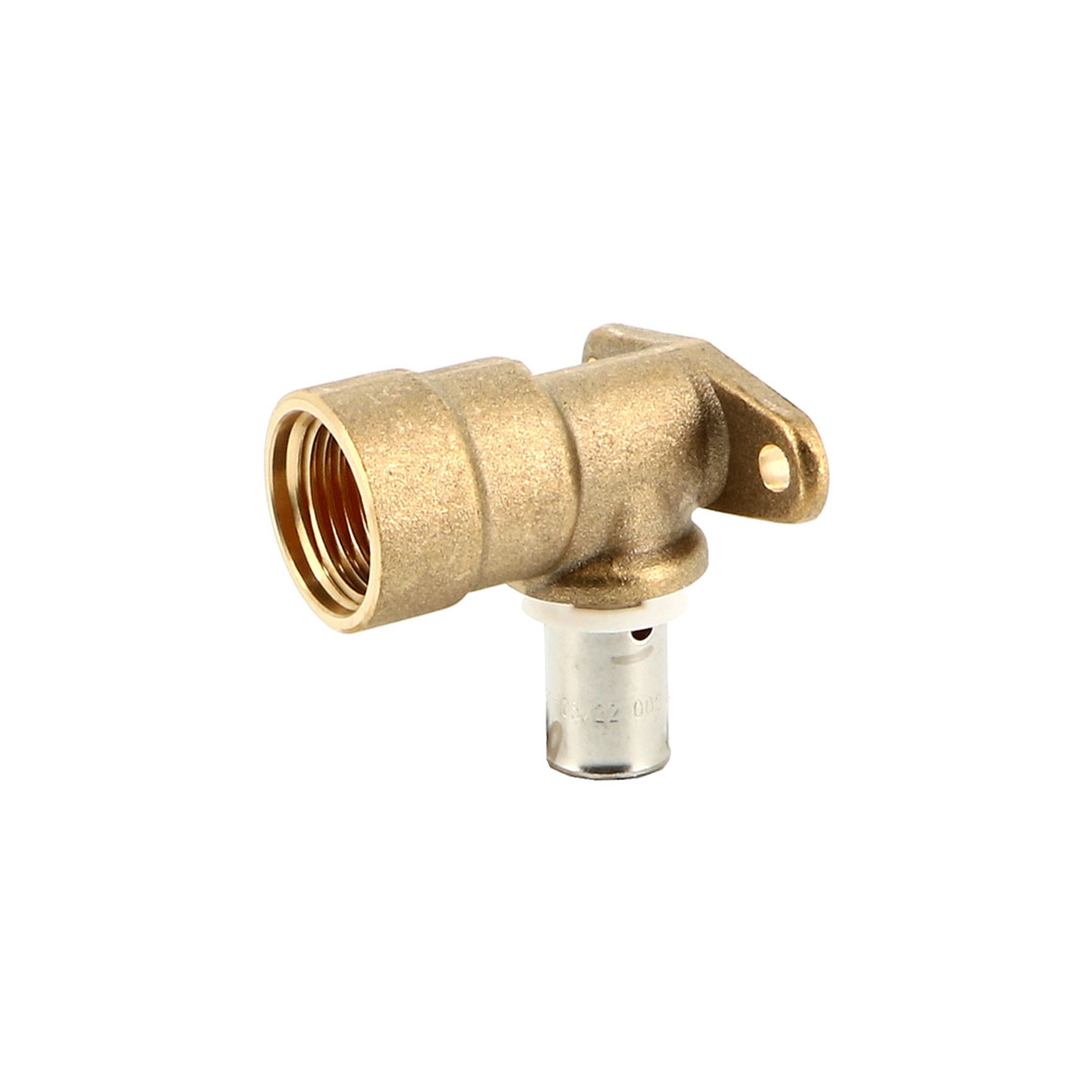 PB Tub - Coude applique long 1/2" PER 10x12 Raccord SERTIpress type radial