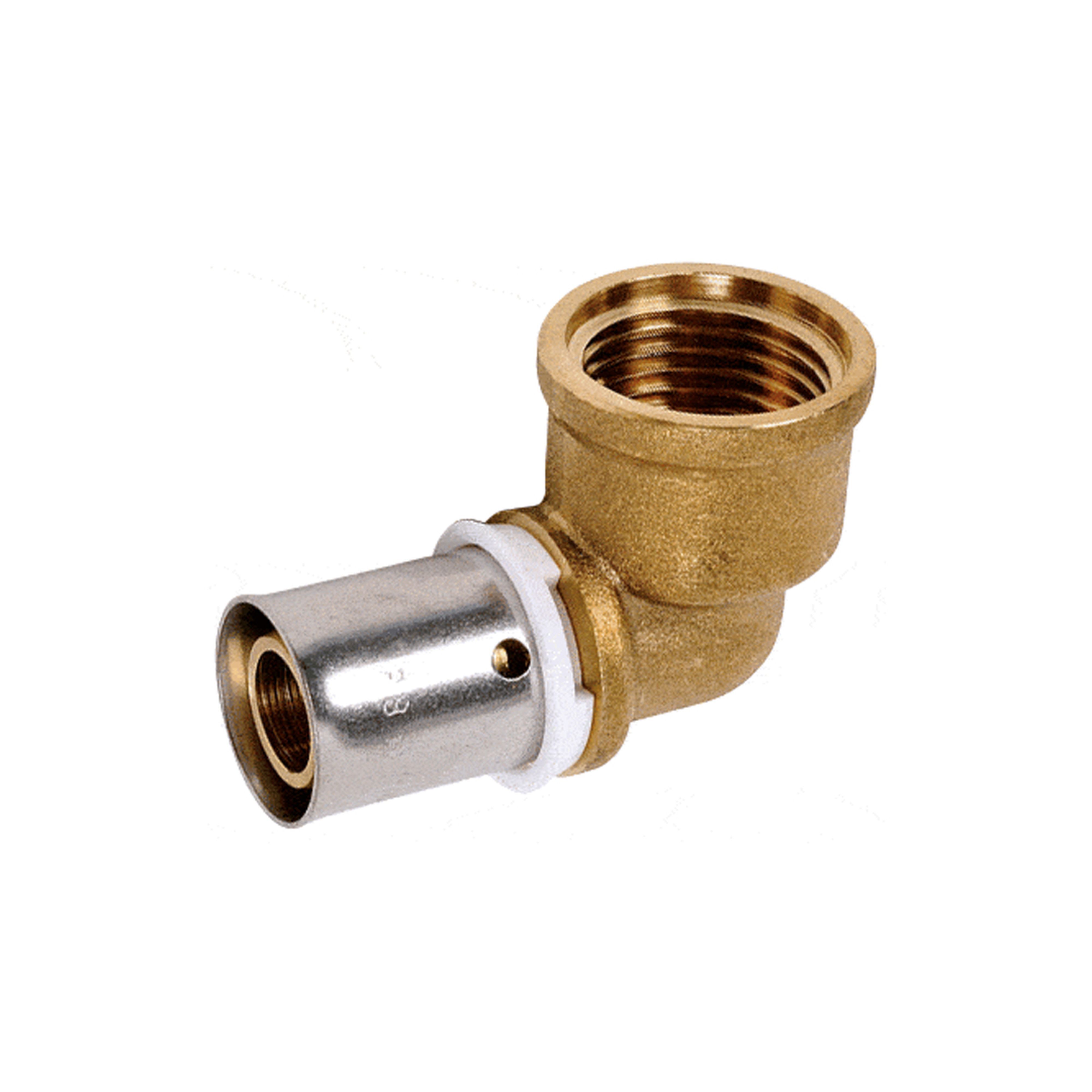 PB Tub - Coude femelle à sertir 3/8" PER 10x12 Raccord SERTIpress type radial