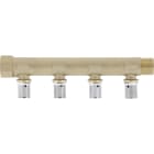 PB Tub - Collecteur R 3/4"-PER Ø16- 4 dériv. 1/2" Racc. SERTIpress intégrés-Entraxe 50mm