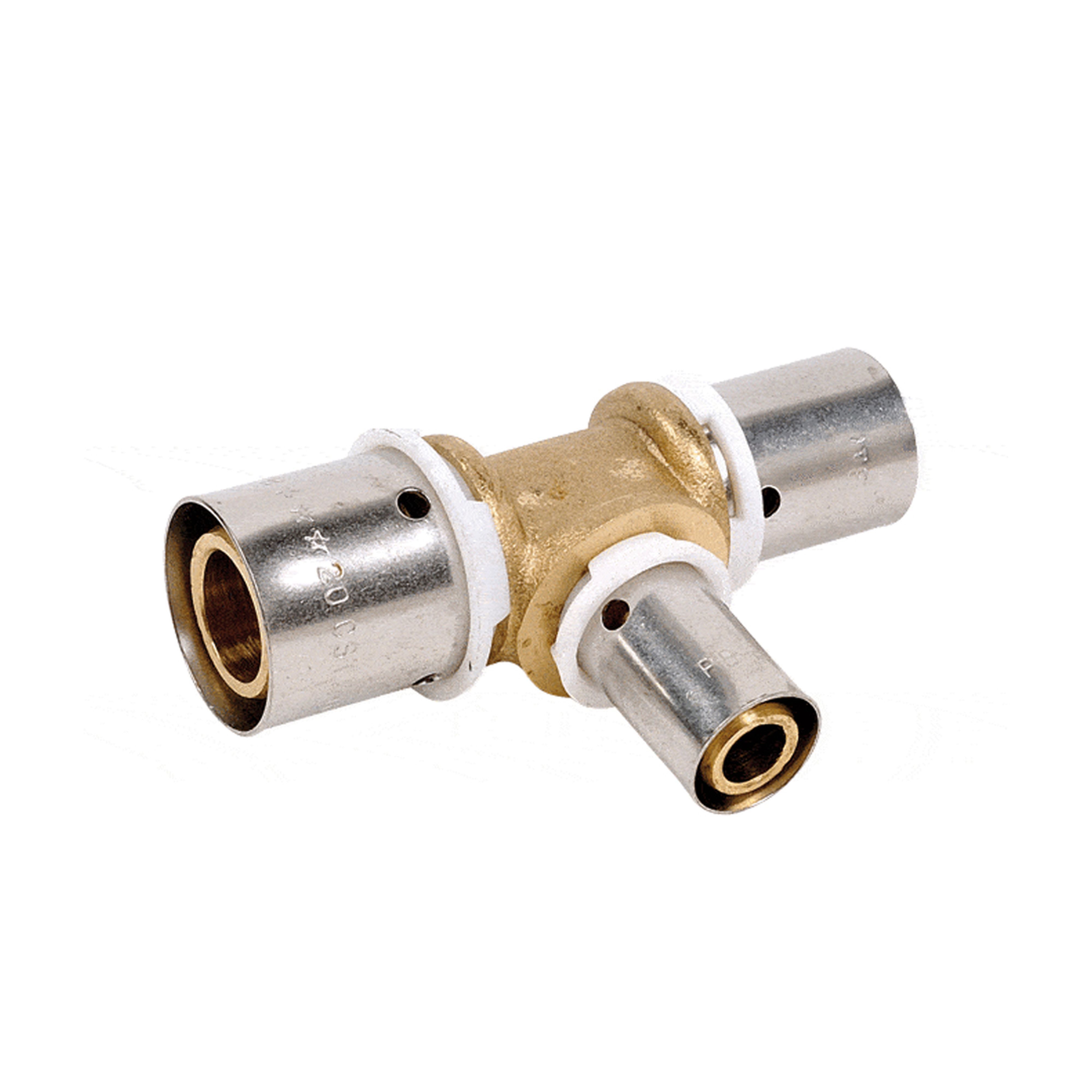 PB Tub - Té inégal à sertir PER16x20-16x20-13x16 Raccord SERTIpress type radial