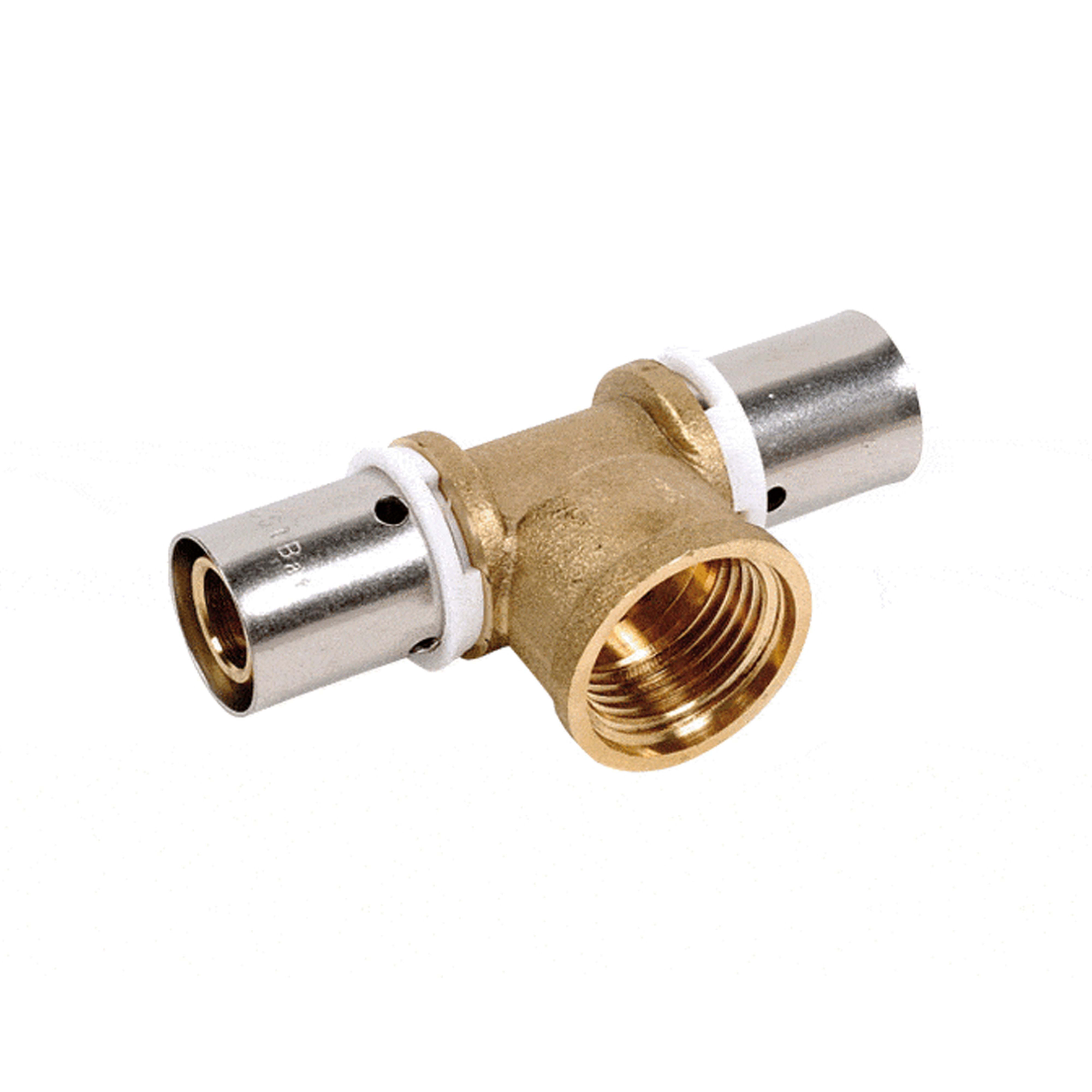 PB Tub - Té femelle à sertir 1/2" PER 10x12 Raccord SERTIpress type radial