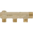 PB Tub - Collecteur Simple 1"-3 dériv. 1/2"-Avec prise purgeur 3/8"- Entraxe 50mm-Ø 30mm