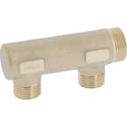 PB Tub - Collecteur Simple 3/4"-2 dériv.1/2"-Sans prise purgeur- Entraxe 50mm-Ø 27mm