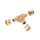 PB Tub - Té Egal PER Ø 16x20 mm Raccord à glissement laiton SERTIgliss