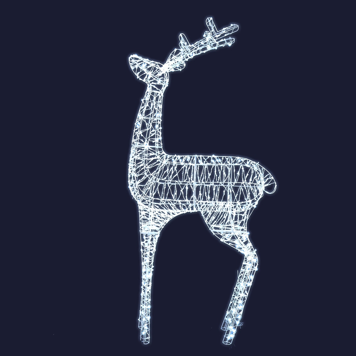 Festilight - REINDEER - Renne debout H2.50mx1,18M - 940LED Blanc - 31V