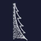 Festilight - Motif poteau Modern Tree, H2,50mxL1,00m, LED blanc 100% petillant, 230V