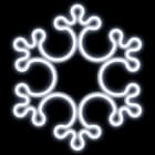 Festilight - KANNIK-Le Motif Français, motif Flocon H0,33xL0,38m, Cordon Néon