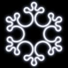 Festilight - KANNIK-Le Motif Français, motif Flocon H0,33xL0,38m, Cordon Néon