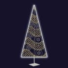 Festilight - ABEL -LMF-Sapin 2D-H1,72xL0,85m-Néon blanc froid/Led blanc chaud-avec socle-230V