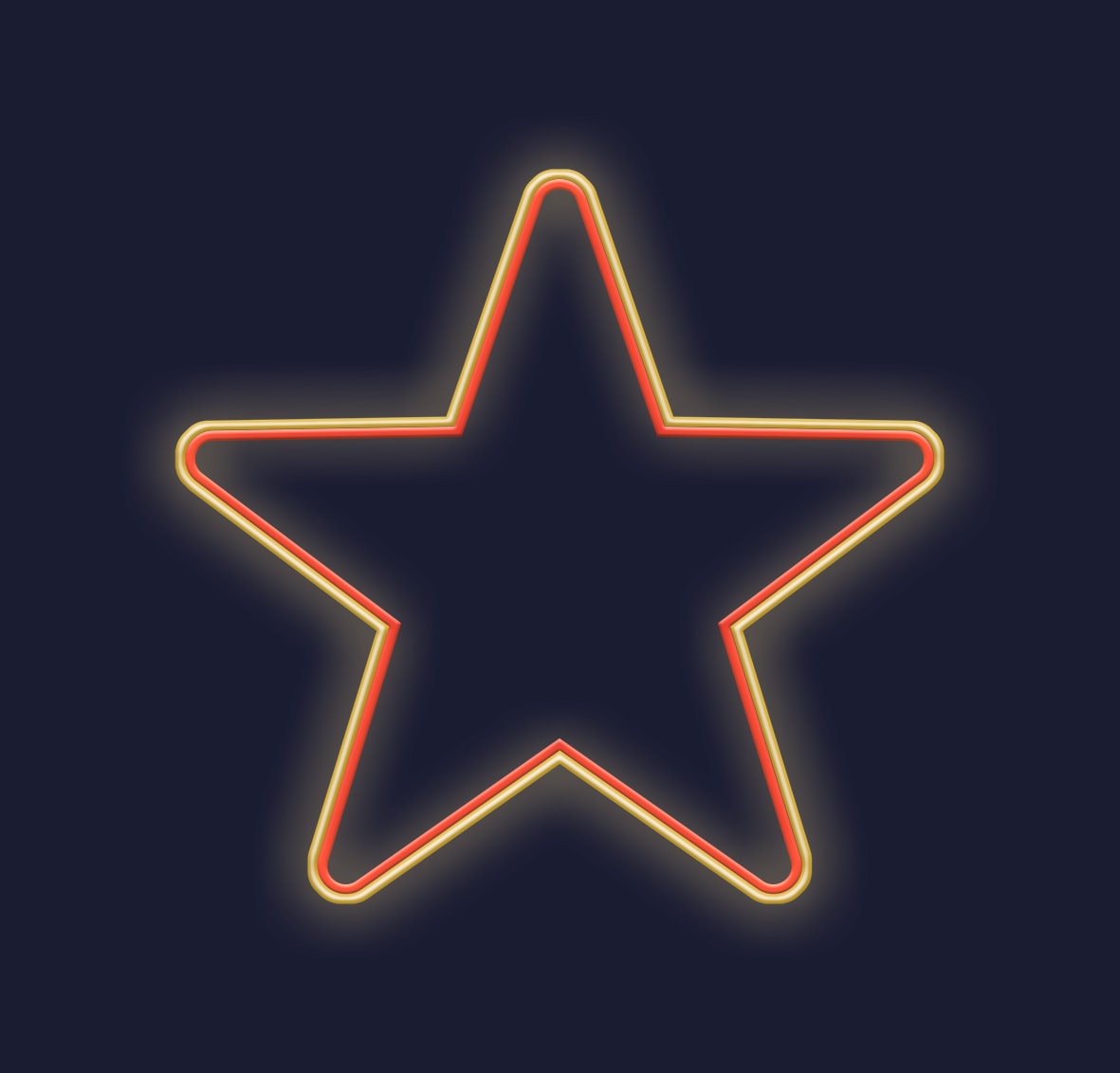 Festilight - STELLA - LMF - Motif à suspendre étoile - H0,59xL0,59m - Néon blanc chaud - 230V