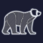 Festilight - ROGER - LMF - Ours 2D - H1,15MxL1,75M - Néon blanc froid - 230V