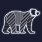 Festilight - ROGER - LMF - Ours 2D - H1,15MxL1,75M - Néon blanc froid - 230V