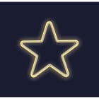 Festilight - AMELIE - Le Motif Français - Motif ETOILE H28xL28cm - Néon BLANC Chaud - 230V