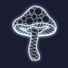 Festilight - FLORENTIN -Petit Champignon Impression 3D - H89x72cm - NEON BLANC FROID - 230V