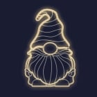 Festilight - ALPHONSE - Grand Gnome impression 3D -H95xL57cm - NEON BLANC CHAUD - 230V