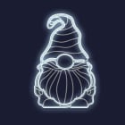 Festilight - ALPHONSE - Petit Gnome Impression 3D - H63xL46cm - NEON BLANC FROID - 230V