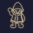 Festilight - JACQUES - Lutin Boule de neige impression 3D-H1,19xL0,78M-NEON BLANC CHAUD-230V