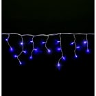 Festilight - Rideau stalactite, Authentic, H.0,60xL.3,00m, caps D8mm, 144 LED bleu, 230V