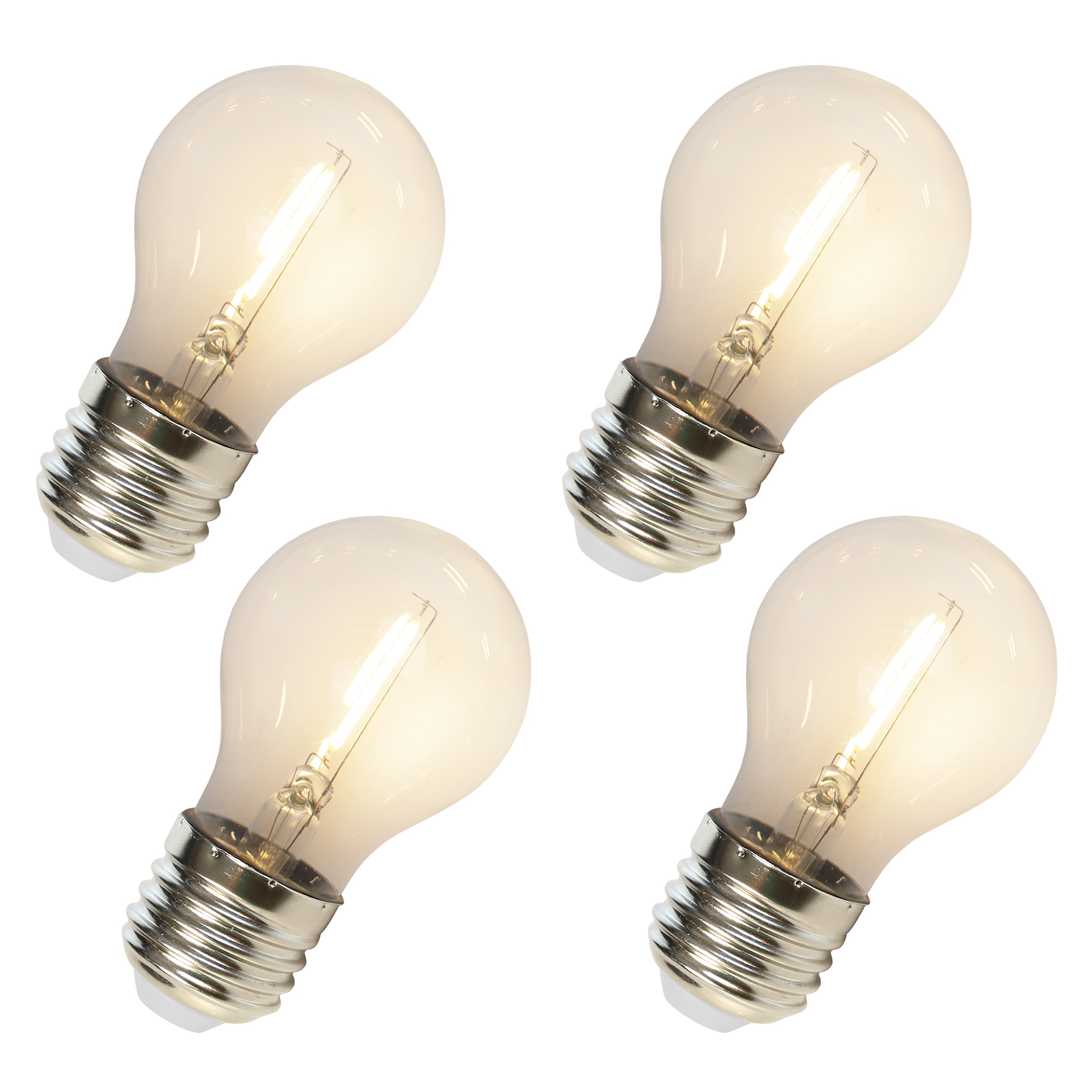 Festilight - MONTMARTRE - Lot  4 ampoules E27 verre transparent - LED Blanc chd -36V-Ht 12cms