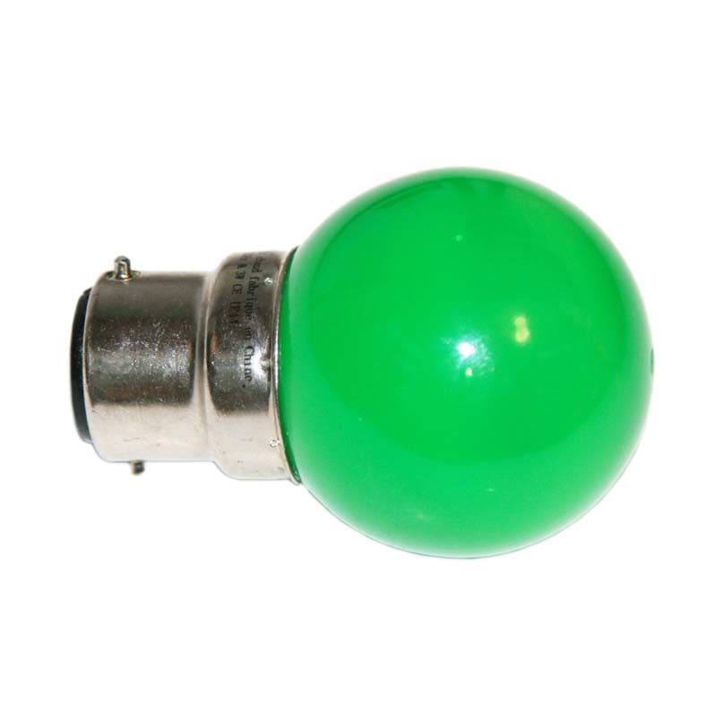 Festilight - Ampoule B22 LED SMD, D45mm-D47mm, LED vert, 230V
