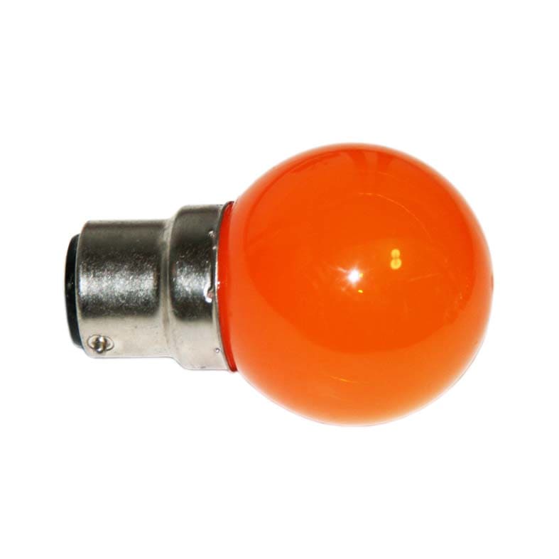 Festilight - Ampoule B22 LED SMD, D45mm-D47mm, LED Orange, 230V
