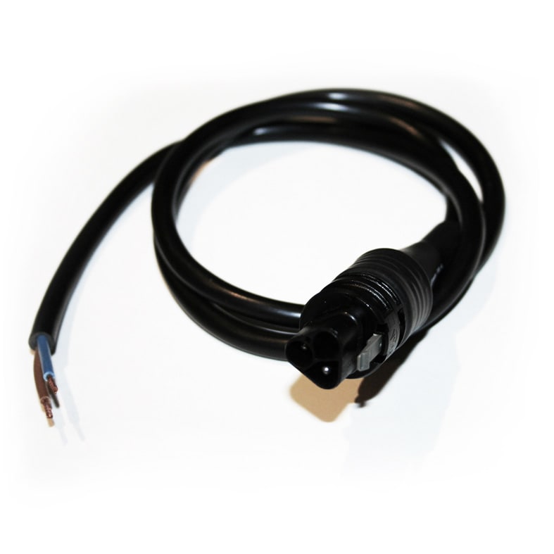 Festilight - raccordement, Cordon connecteur, mâle noire, Câble 2m, IP68