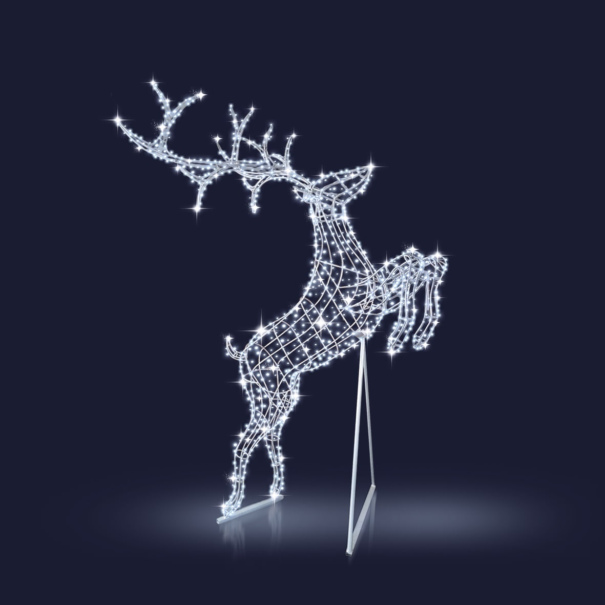 Festilight - ECLIPSE - Renne bondissant H3M30xL2,2M - 1120LED Blanc froid pétillant -230V