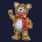 Festilight - OREON - Ours Debout Ht 2M65xL1,85M - 1000LED avec sapinette - 230V