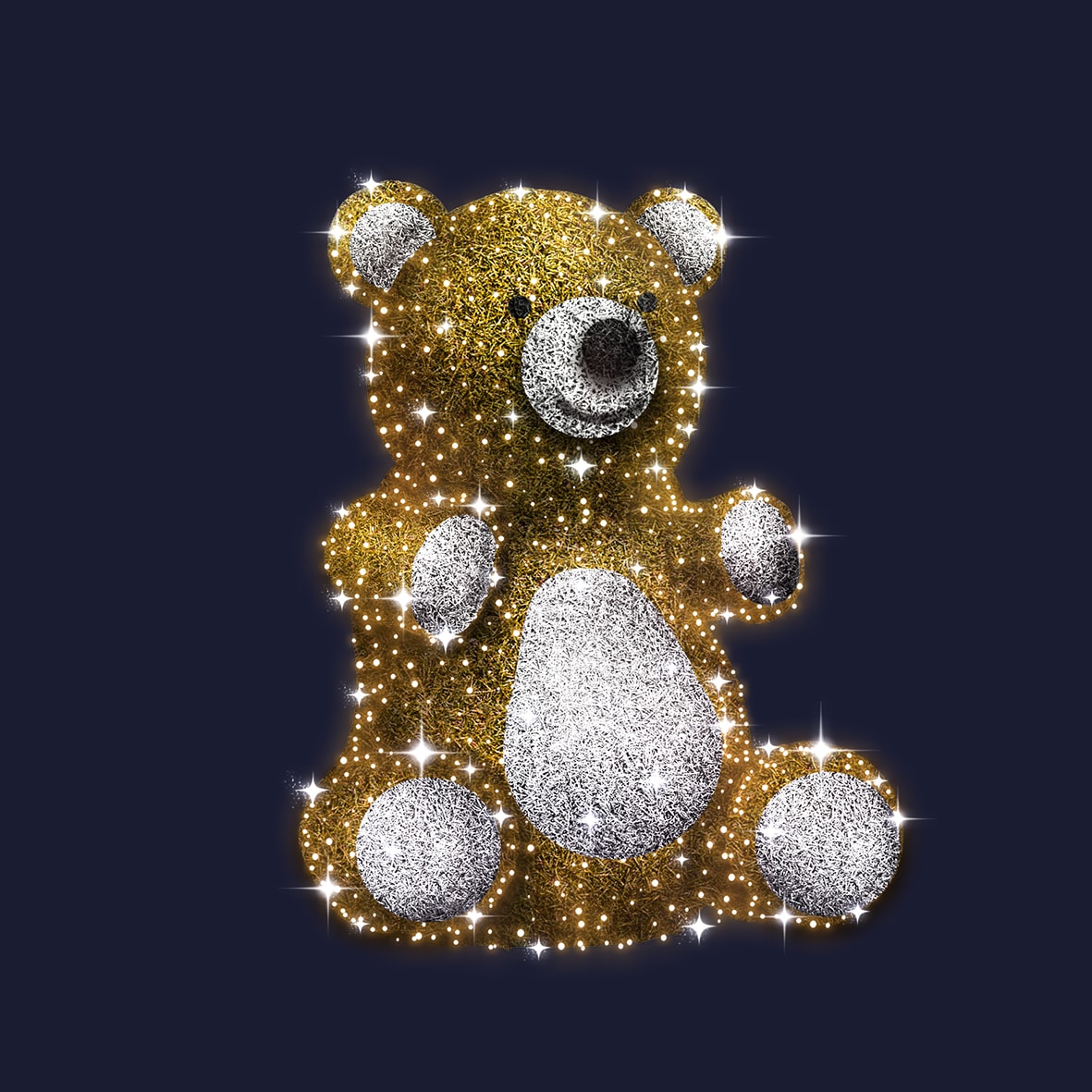 Festilight - BEAR - Ours Assis Ht 2MxL1,4M - 800LED avec sapinette - 230V