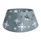 Festilight - Cache pied pour sapin en métal Argent - D.66cmxHt25cm - en 4 parties