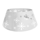 Festilight - Cache pied pour sapin en métal Blanc - D.66cmxHt25cm - en 4 parties