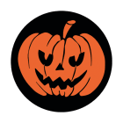 Festilight - GOBO - Halloween - 2 couleurs, orange et noir - D.54mm