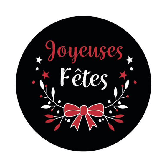 Festilight - Gobo Joyeuses Fêtes, Ø54mm, 2 couleurs