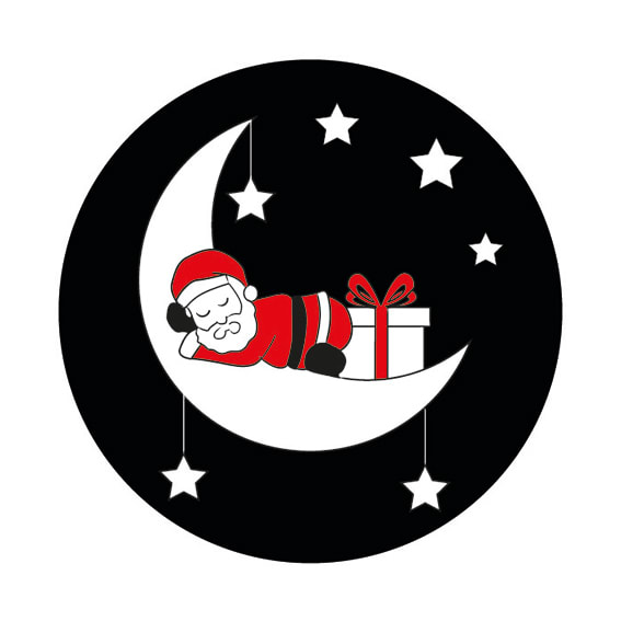 Festilight - Gobo Père Noël, Ø54mm, 2 couleurs