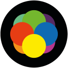 Festilight - Gobo personnalisé, 4 couleurs, Ø54mm