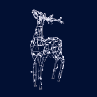 Festilight - REINDEER-Renne lumineux H0,90m, 120 LED blanc, 31V