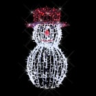Festilight - SNOWMAN-Sujet lumineux H1,40m, 900 LED blanc et rouge, 31V
