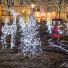 Festilight - SPRAY-Sapin structure argent, H1,80m, 490 LED blanc pétillant, 31V