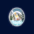 Festilight - Boite à lumière personnalisable, Ø0,67m, Strip led ultra lumineux-180LED blc