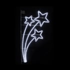 Festilight - BYBLIS-Motif poteau Etoile H1,80mL1,00m, LED blanc, 230V