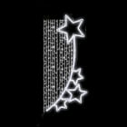 Festilight - THYRA-Motif poteau 2,00mx0,90m, LED et drapé blanc pétillant, 230V