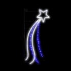 Festilight - KASSANDRA-Motif poteau H2,00mx1,00m, LED blanc et bleu, 230V